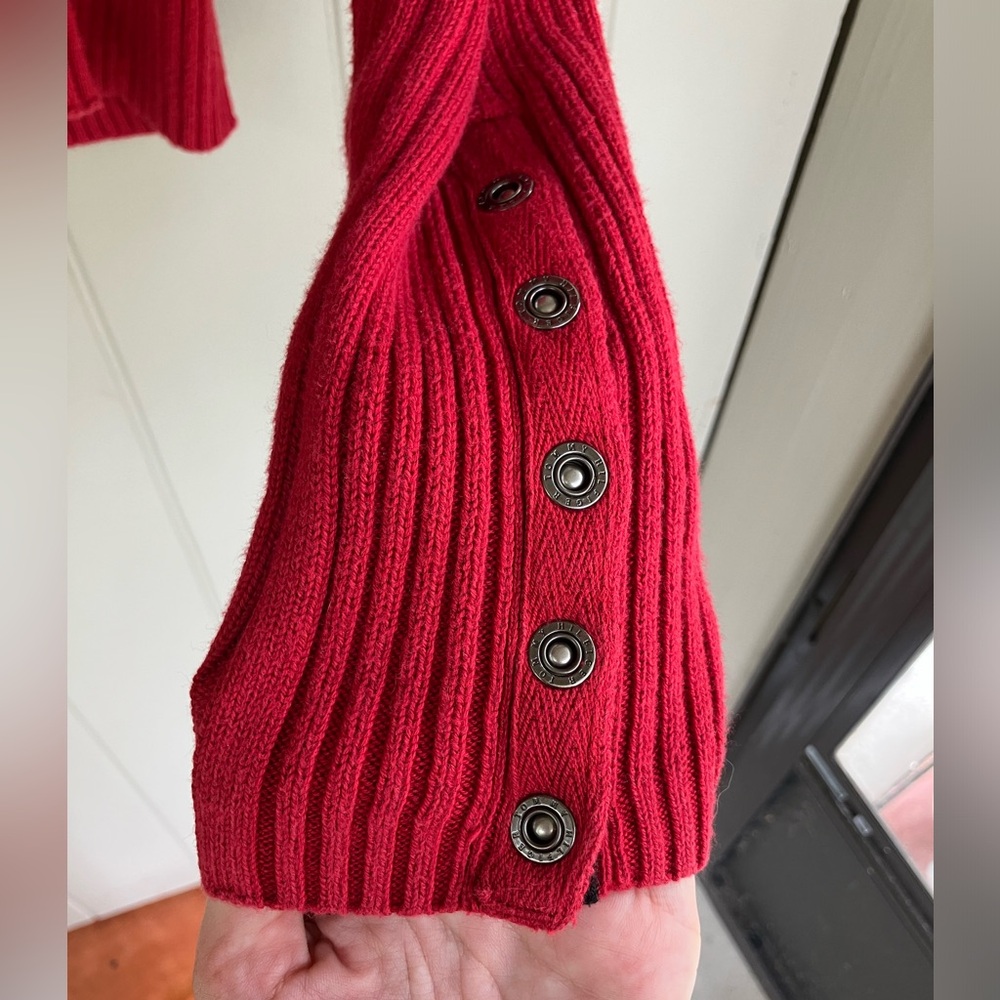 Red Tommy Hilfiger knit sweater - Picture 3 of 4